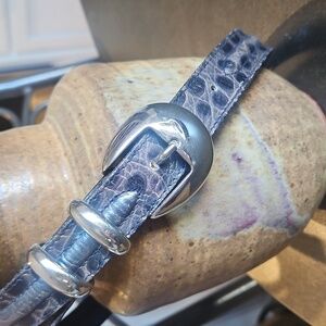 Vintage Bazzani Calf Leather Belt Made in Italy For Irene Sargent Size 28